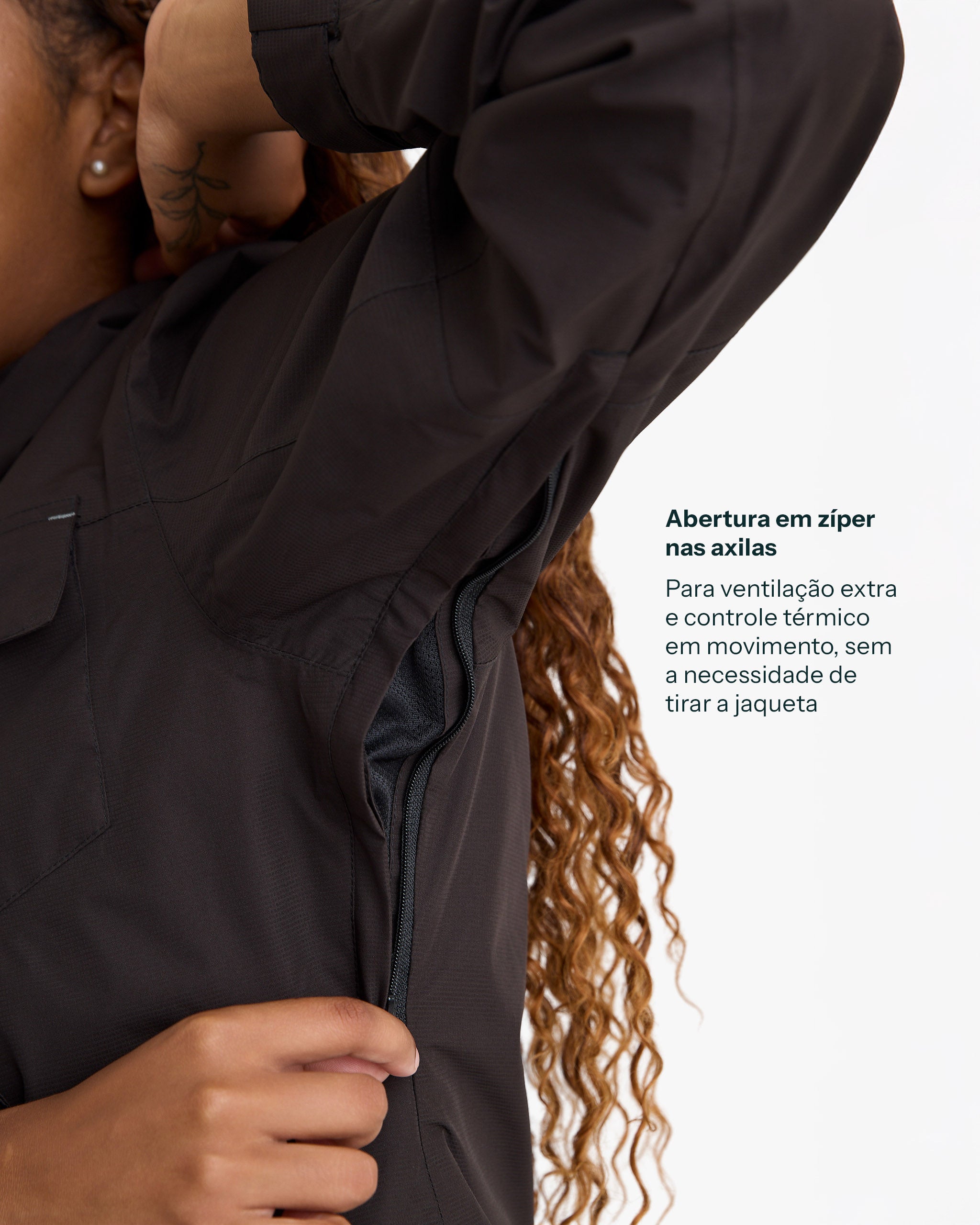 Jaqueta Impermeável Darwin Heat Feminina - Preta