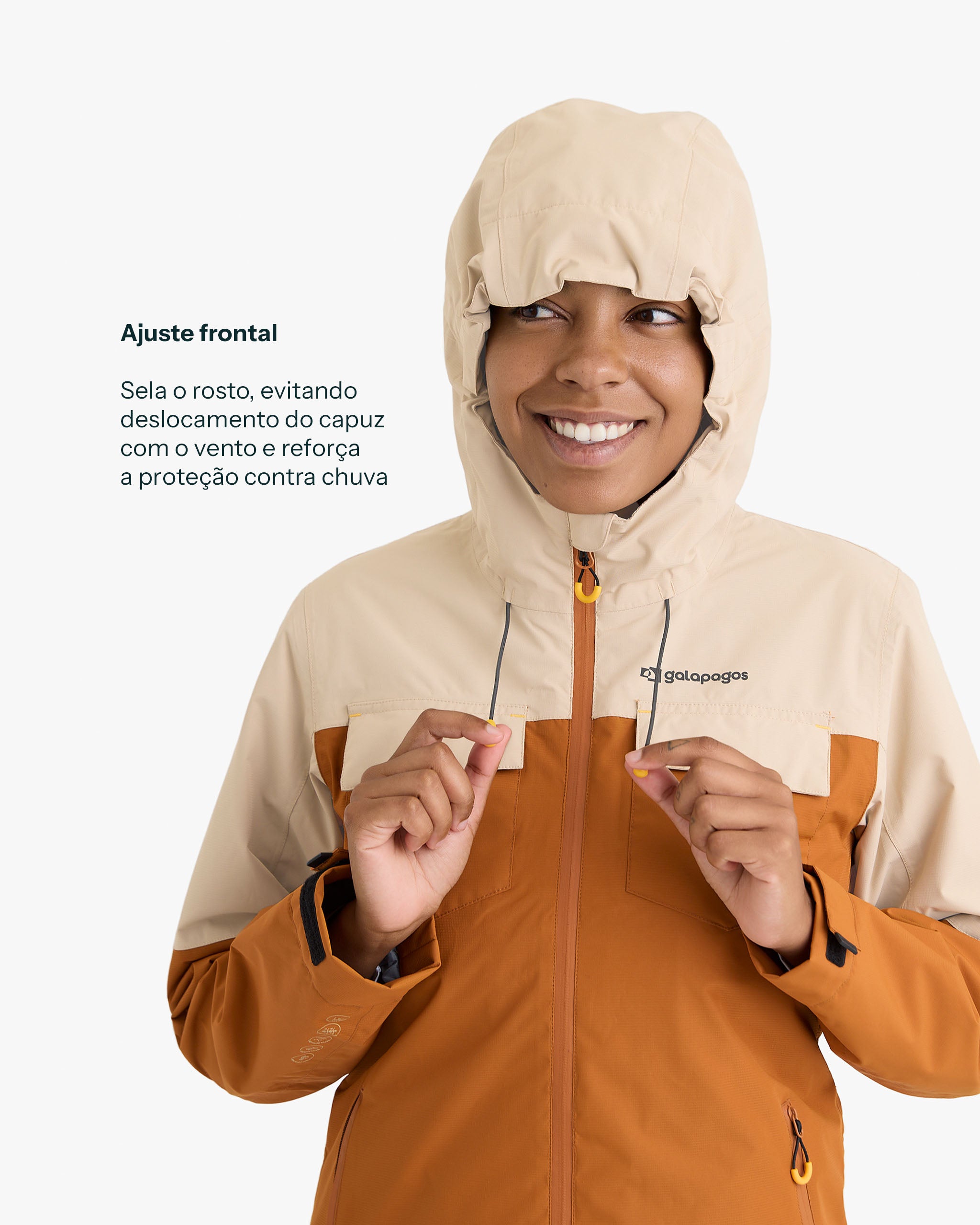 Jaqueta Impermeável Darwin Heat Feminina - Terracota