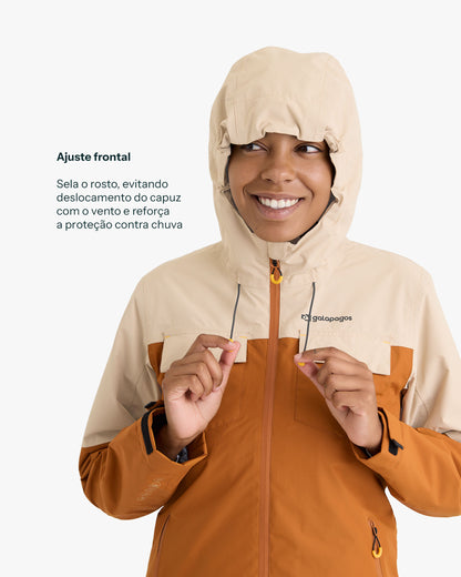 Jaqueta Impermeável Darwin Heat Feminina - Terracota
