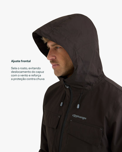 Jaqueta Impermeável Darwin Heat Masculina - Preta