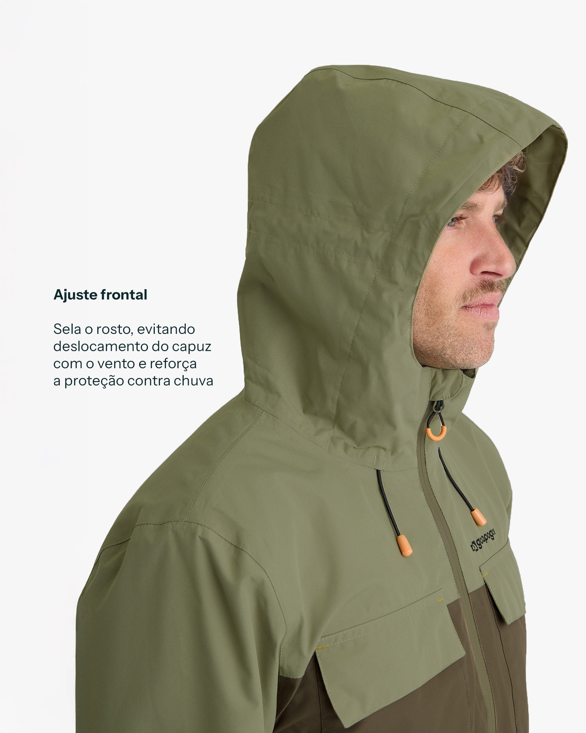 Jaqueta Impermeável Darwin Heat Masculina - Verde