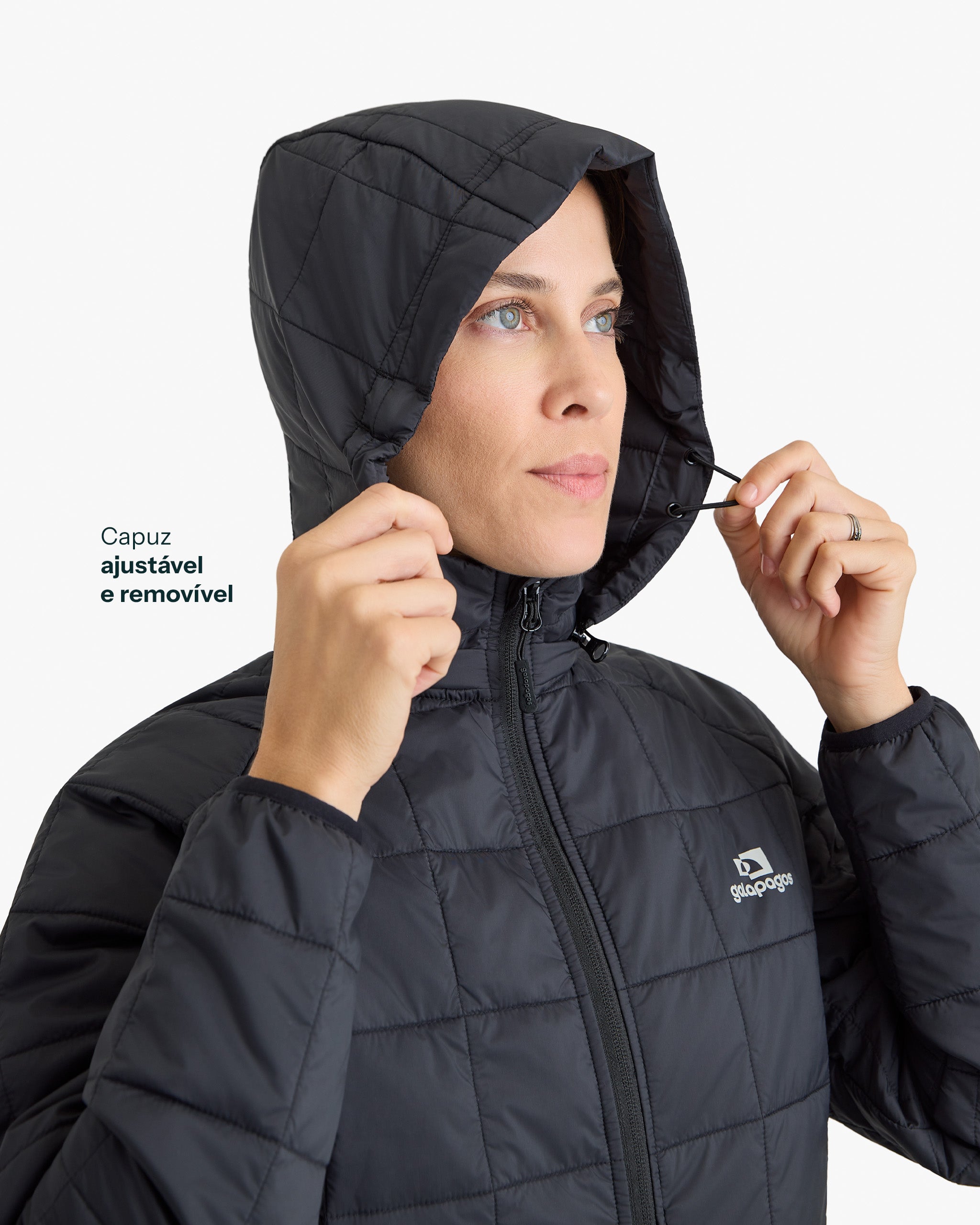 Jaqueta Puffer Ibex Thermolite Heat Feminina - Preta