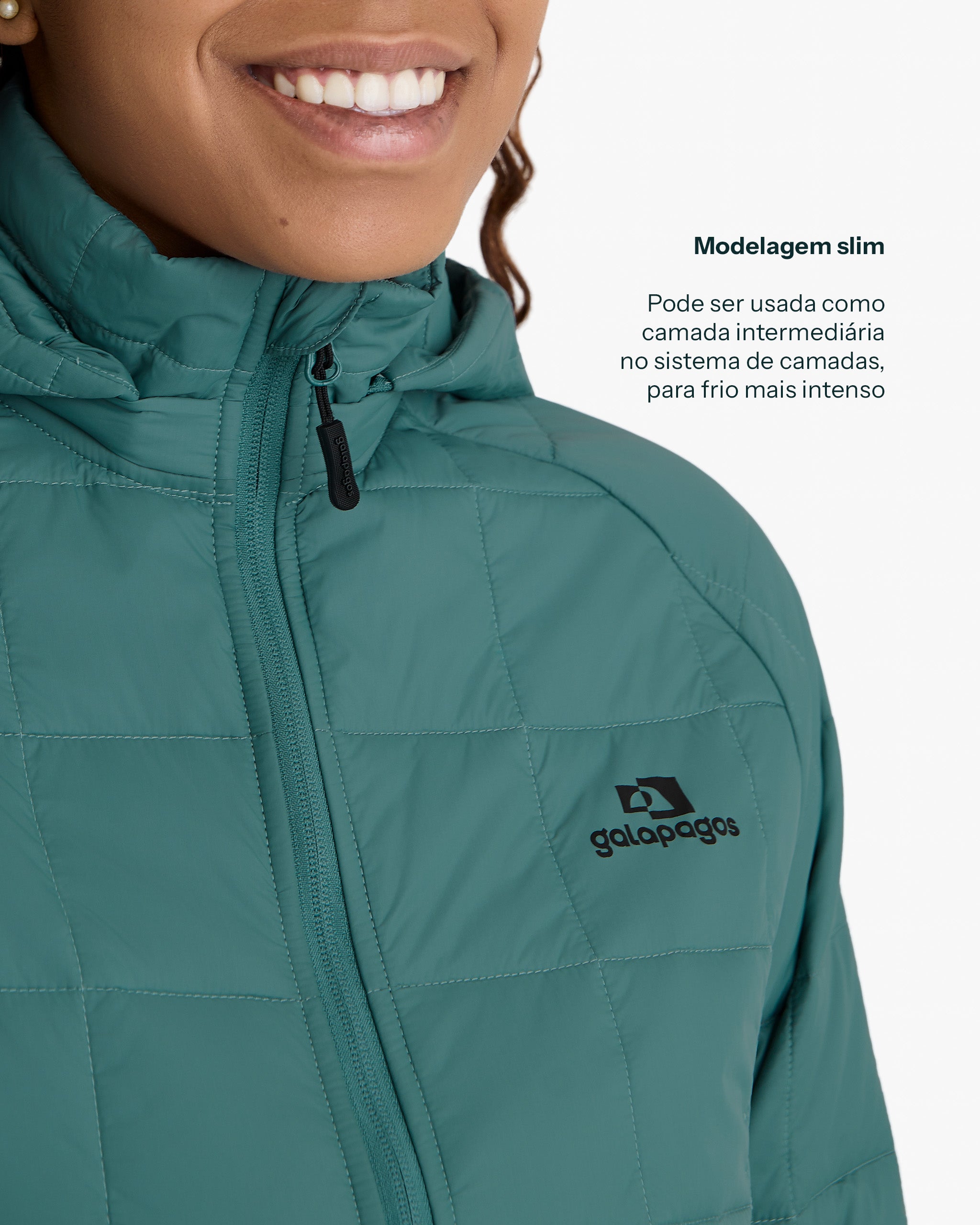 Jaqueta Puffer Ibex Thermolite Heat Feminina - Verde