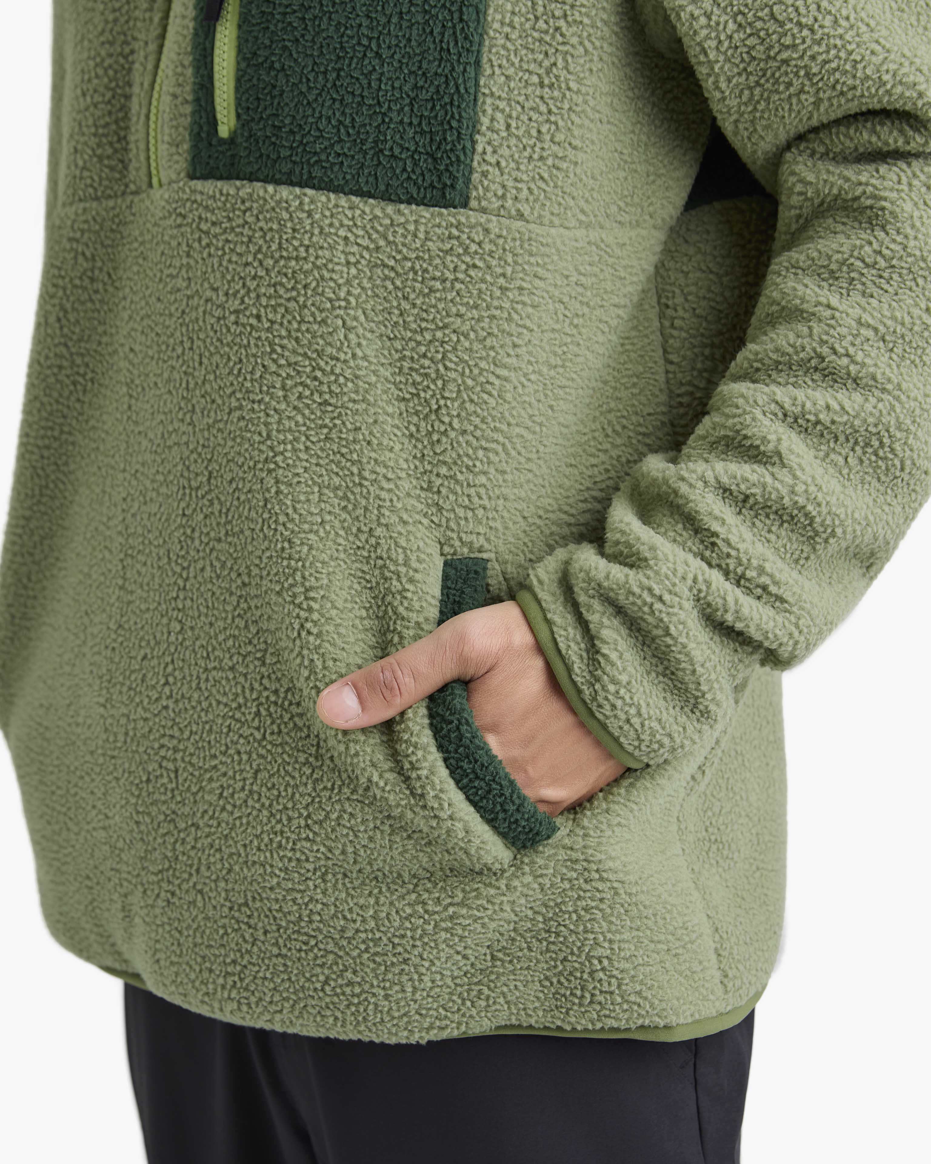 Blusão Fleece Sherpa All Gender - Verde
