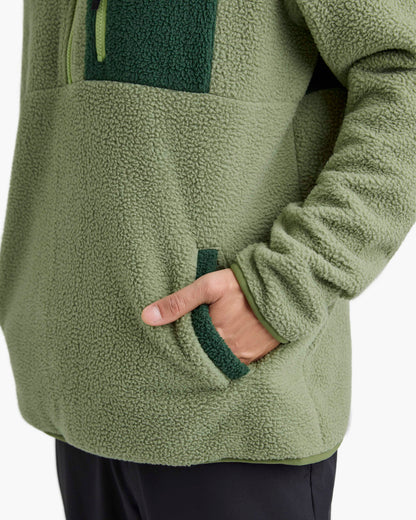 Blusão Fleece Sherpa All Gender - Verde