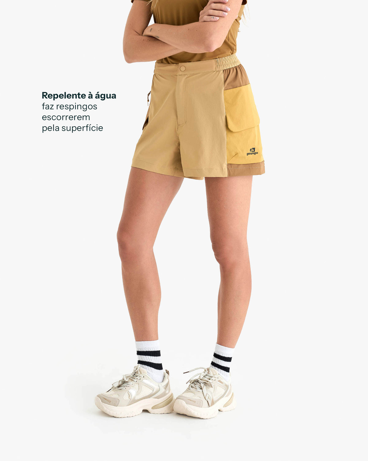 Shorts Raven Feminino - Areia