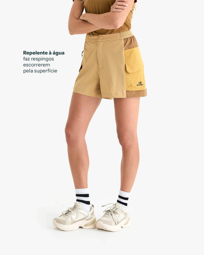 Shorts Raven Feminino - Areia