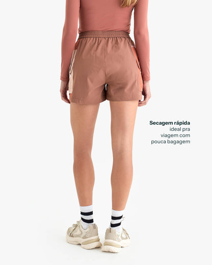 Shorts Raven Feminino - Terracota