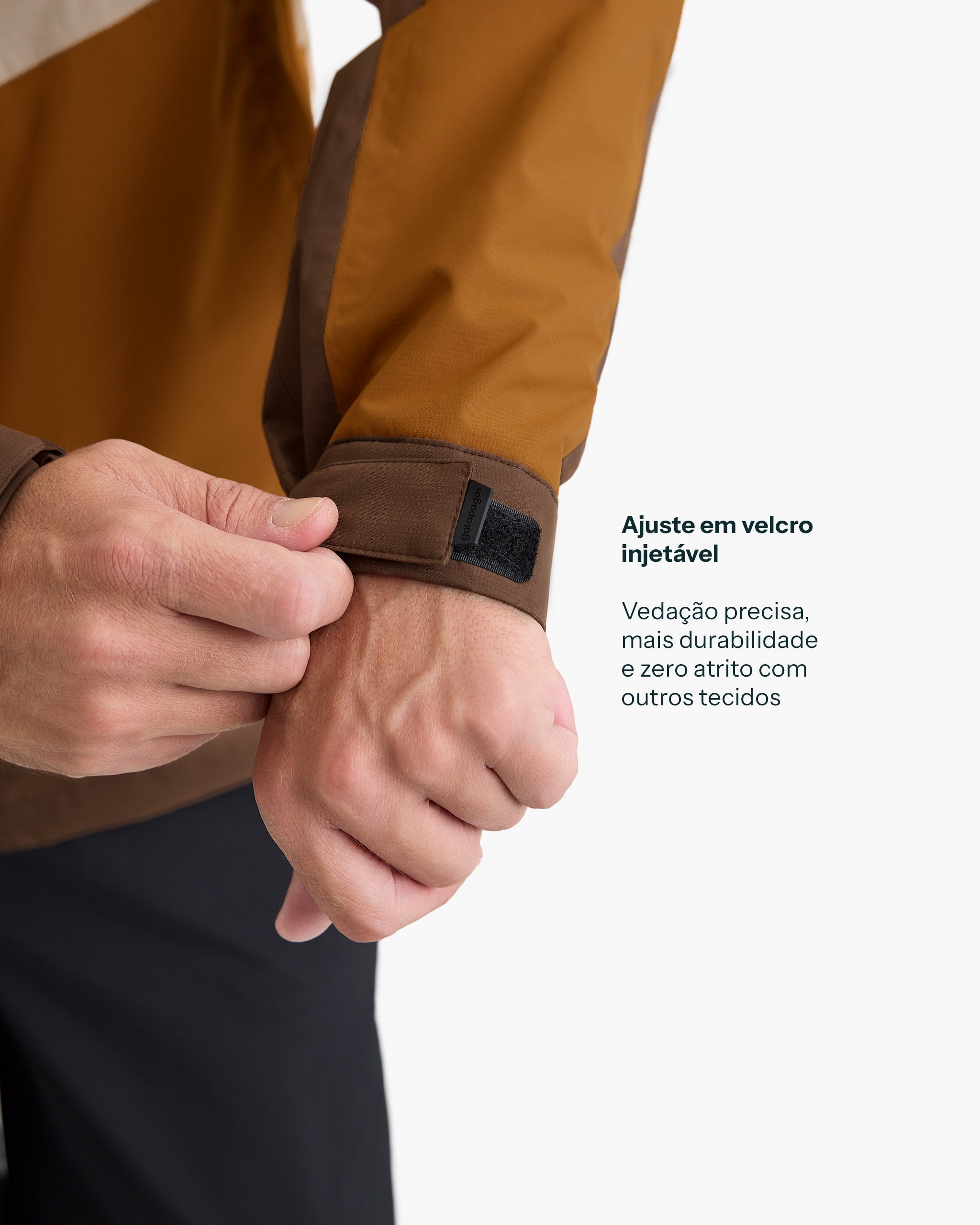 Jaqueta Impermeável Darwin Evolution 2.0 Masculina - Caqui e Ocre