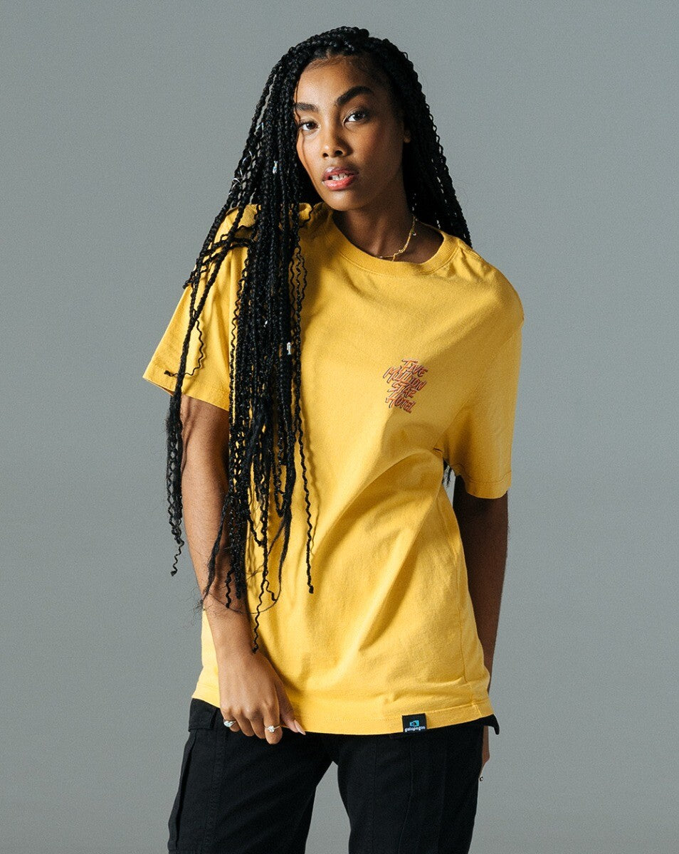 Camiseta Five Stars - Amarelo Açafrão
