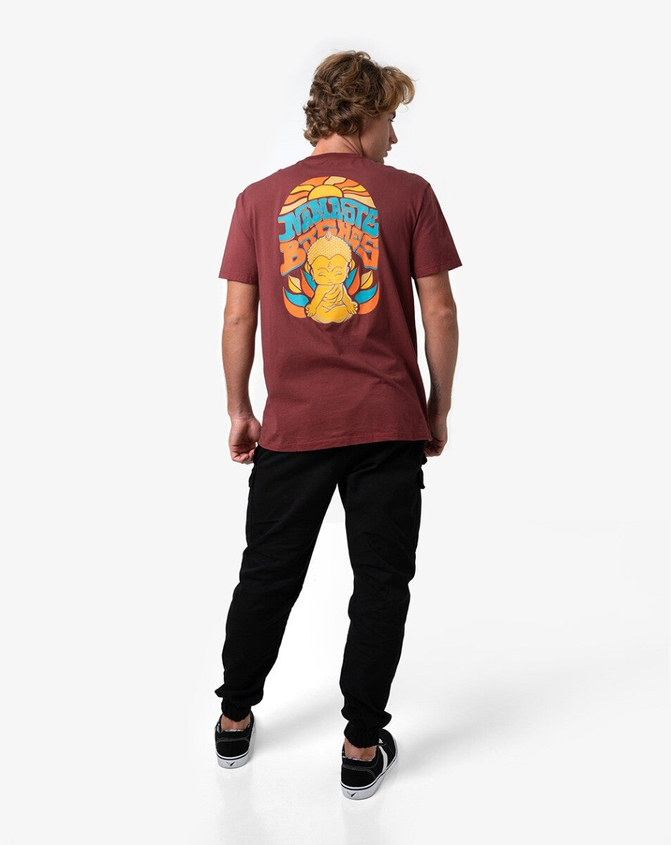 Camiseta All Gender Namastê - Marrom