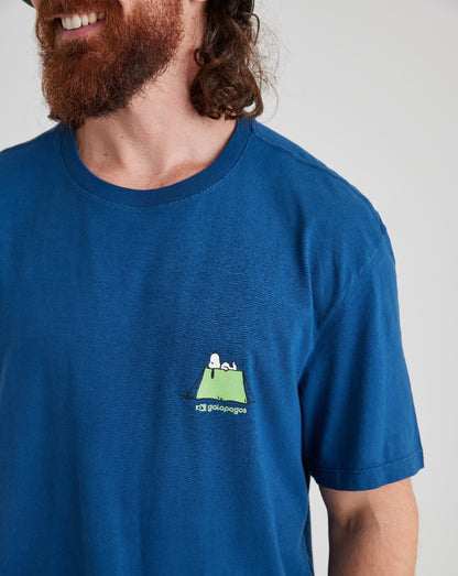 Camiseta Snoopy Nature - Azul Marinho