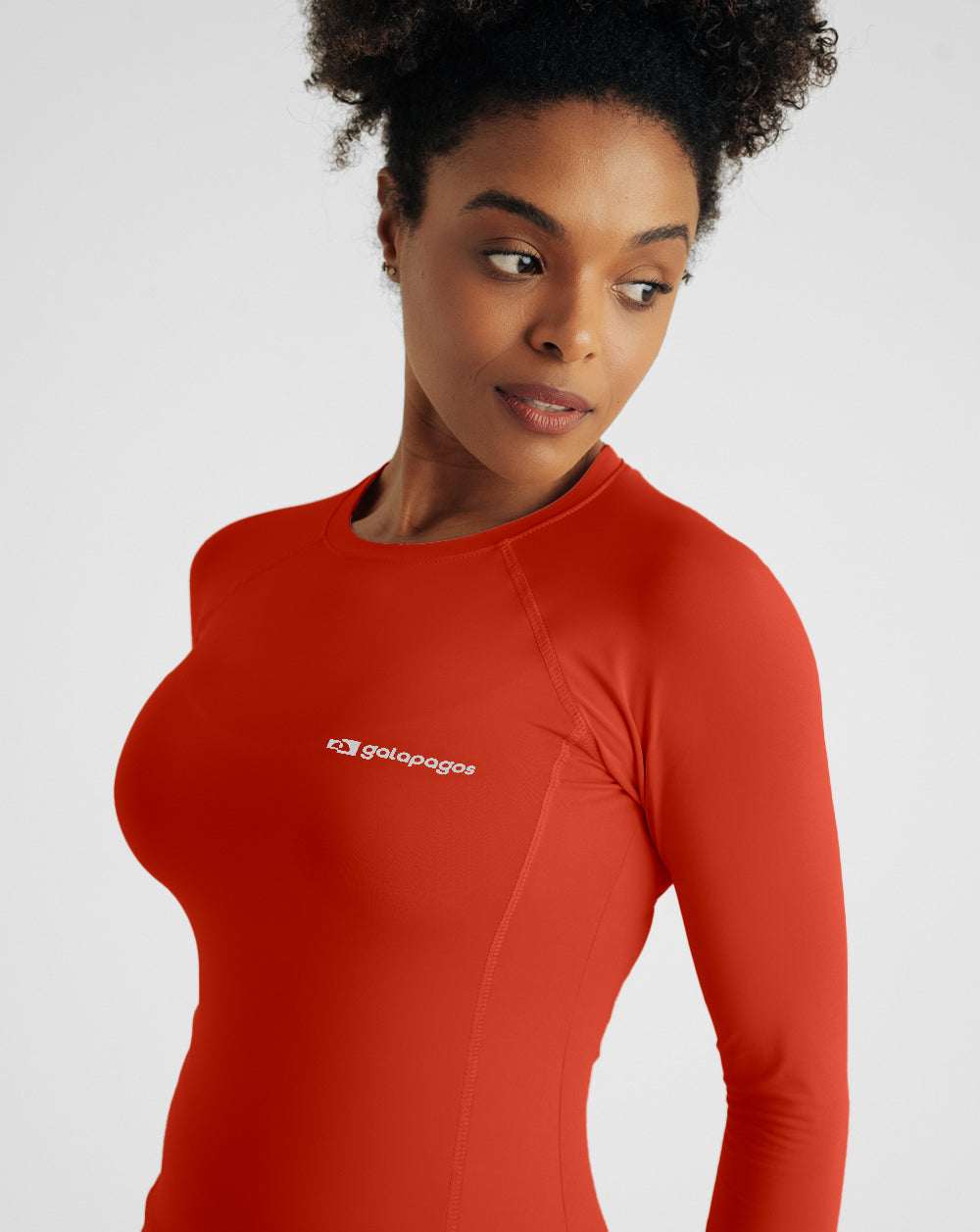 Blusa Segunda Pele UV Vella Feminina - Vermelha