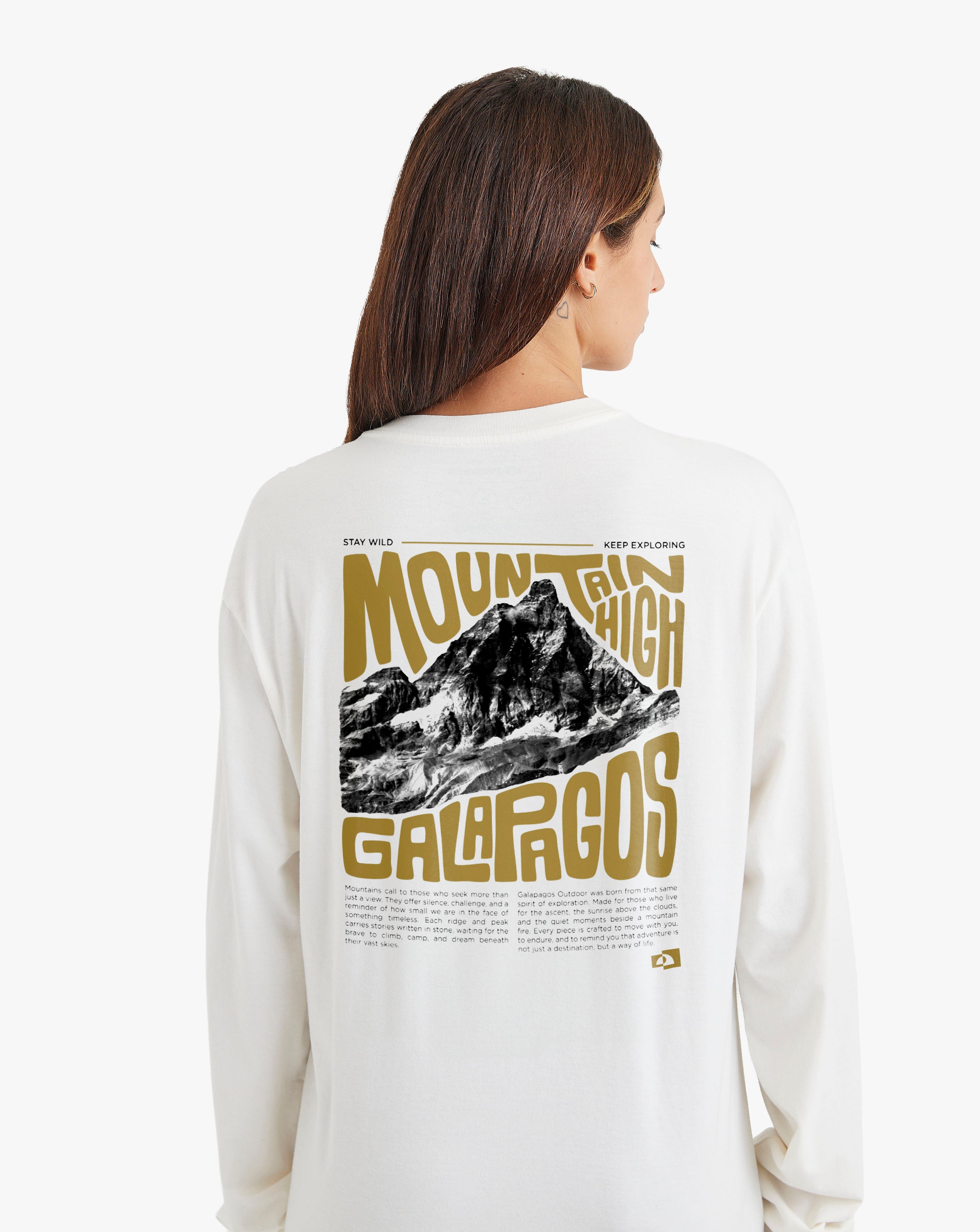Camiseta Manga Longa Altitude - Branca
