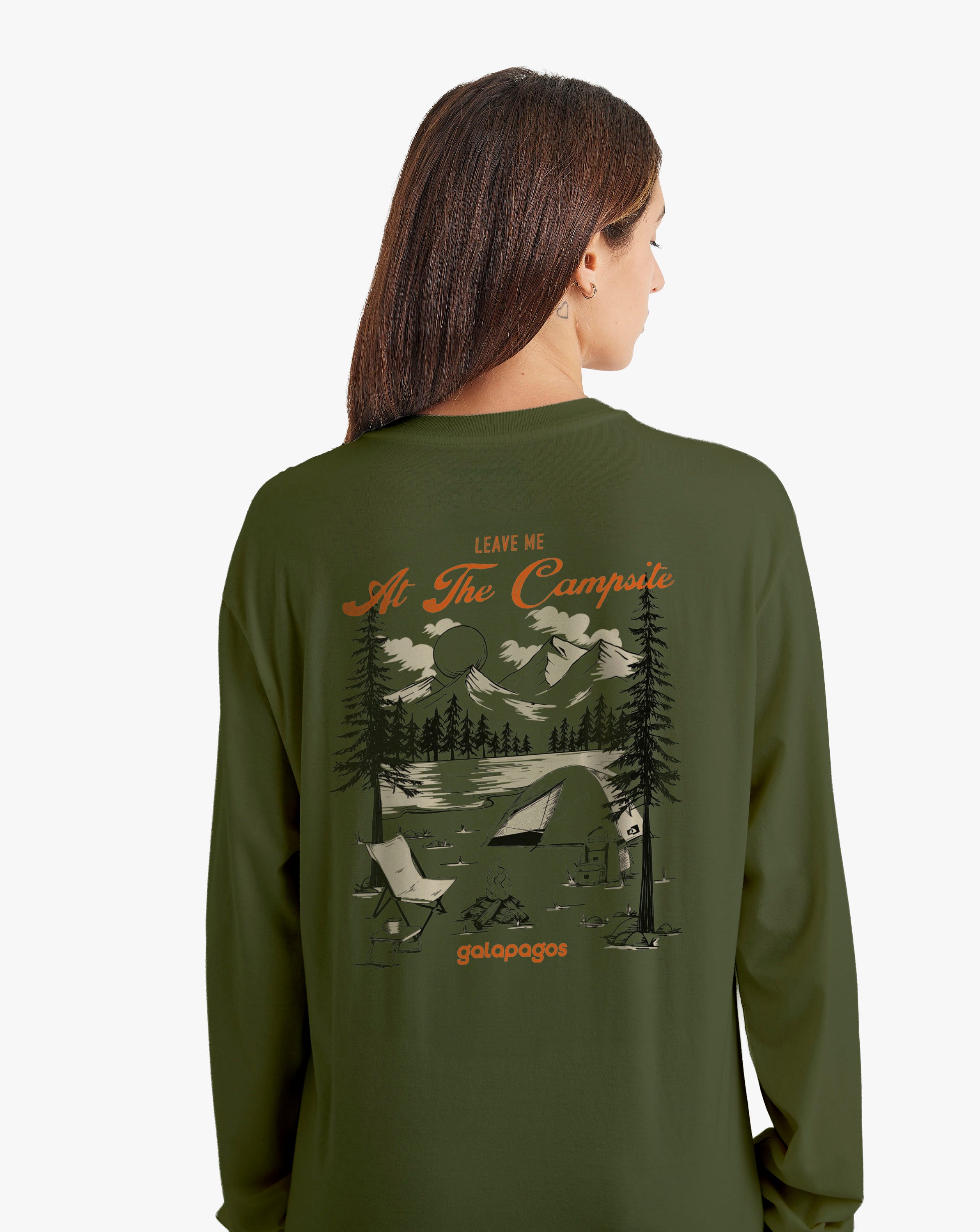 Camiseta Manga Longa Campsite - Verde