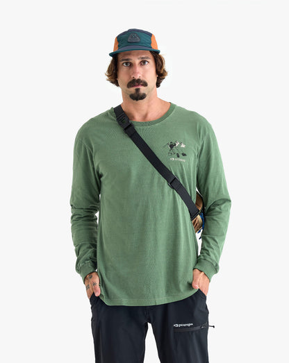 Camiseta Manga Longa Campsite All Gender - Verde