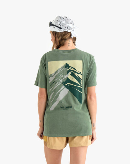 Camiseta Wild Camping All Gender - Verde