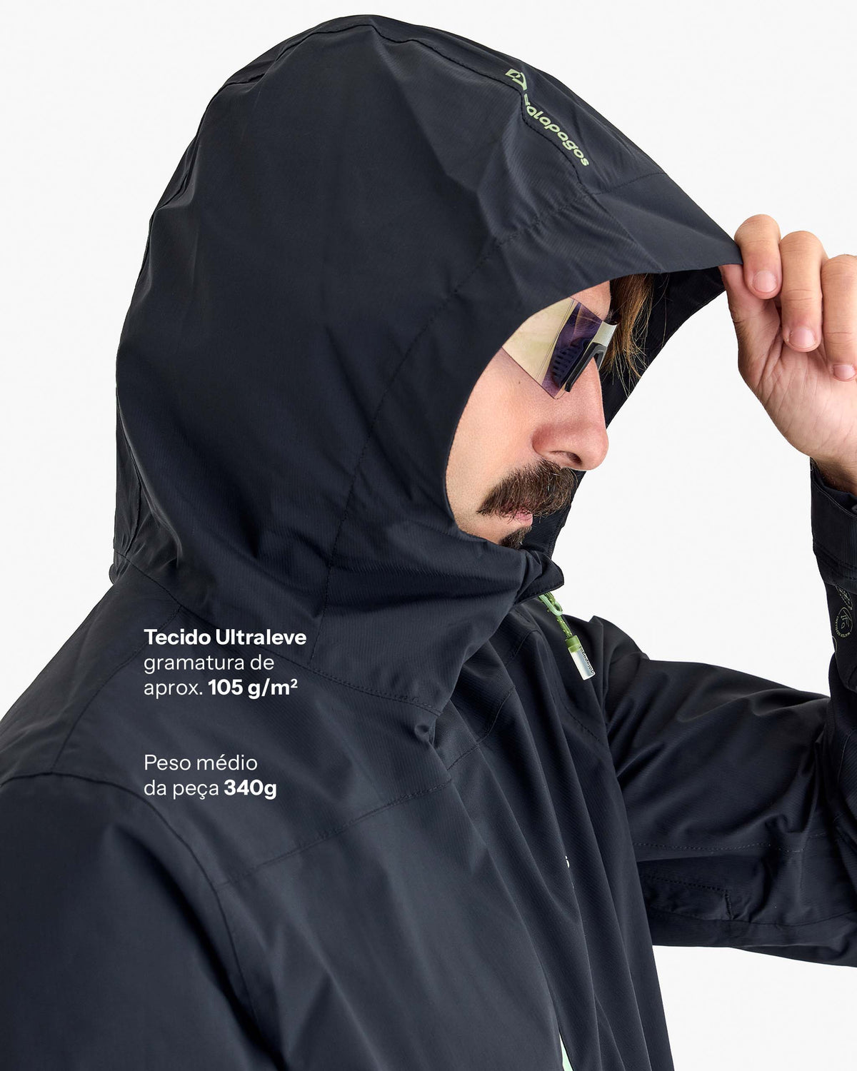 Jaqueta Impermeável Darwin Light Freeze Masculina - Preta
