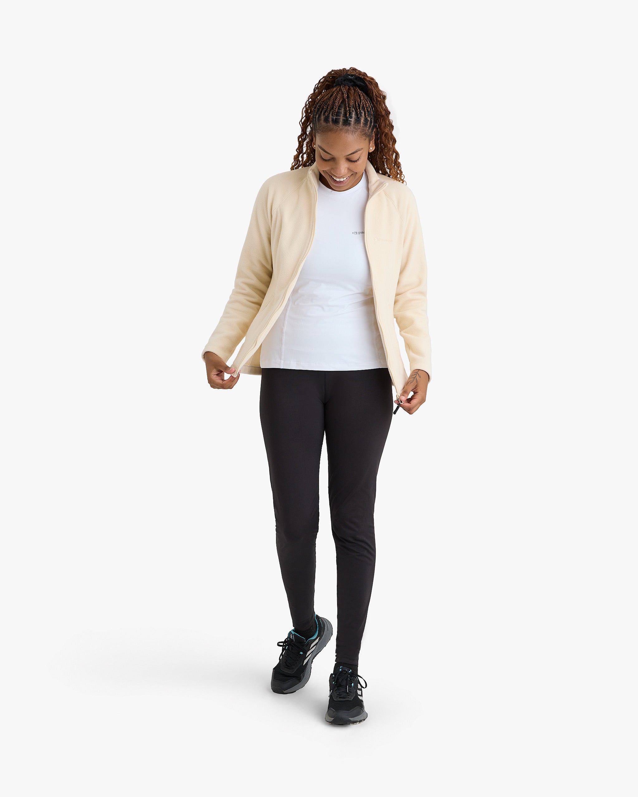 Jaqueta Fleece Kathmandu 2.0 Feminina - Marfim