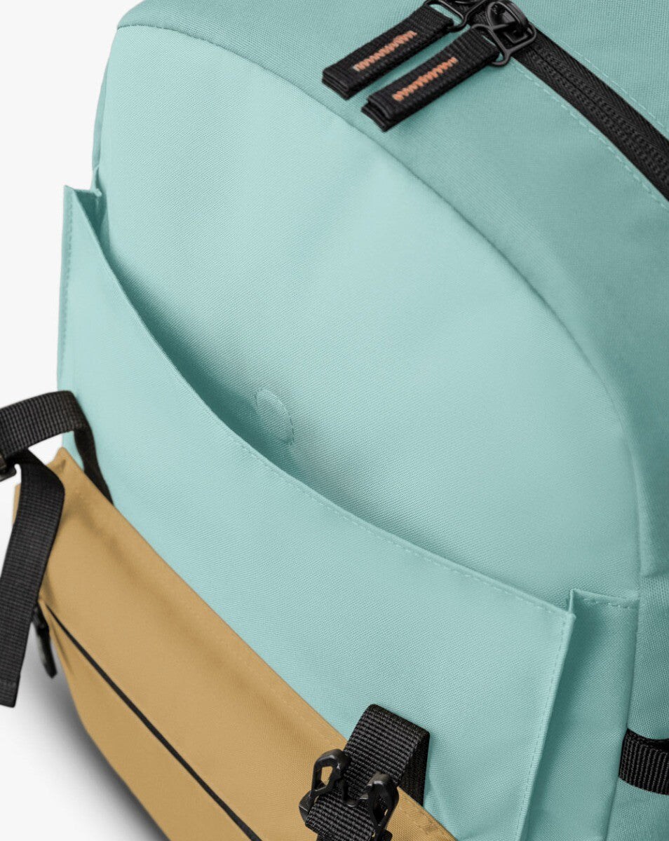 Mochila Pelican 2.0 30L - Salmão Mostarda e Turquesa
