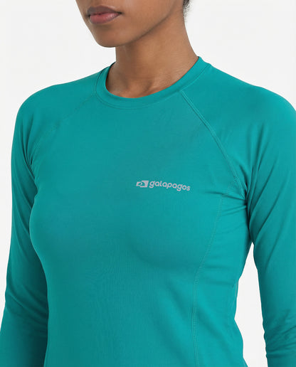 Blusa Segunda Pele UV Vella Feminina - Verde Esmeralda