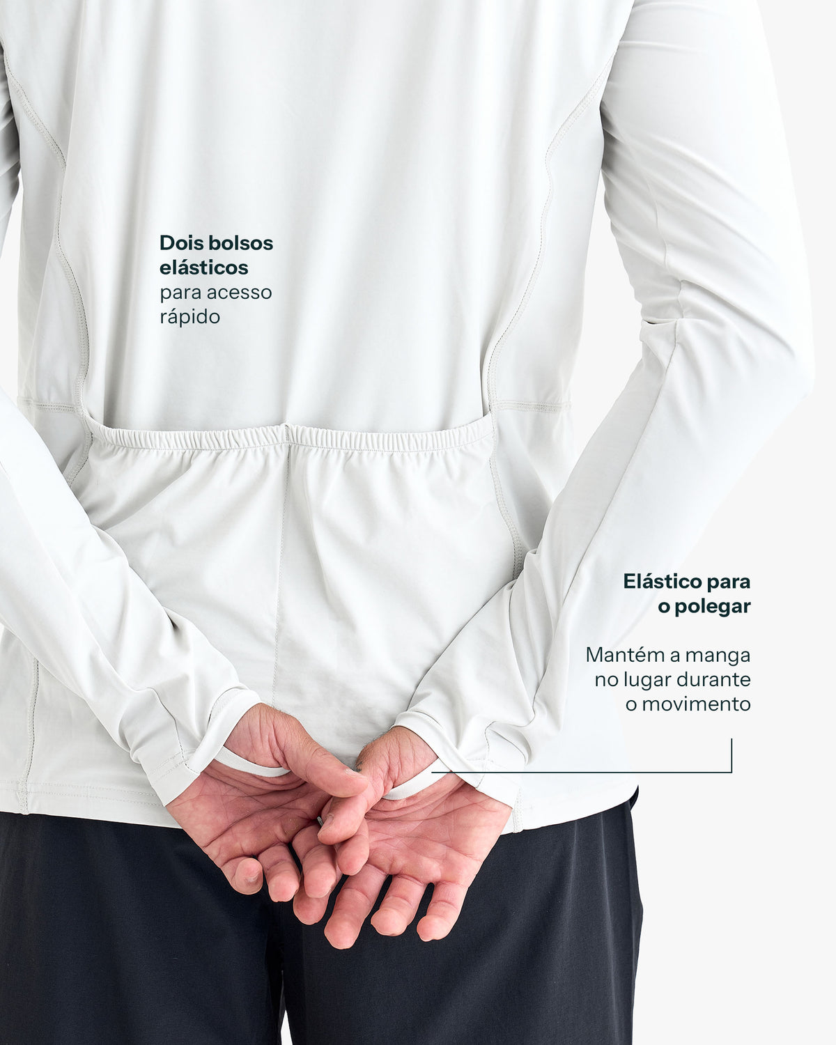 Blusa Segunda Pele Vella Freeze Masculina - Branca