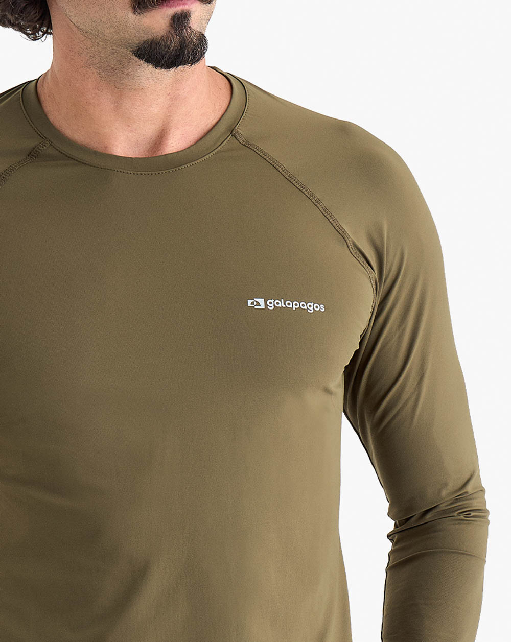 Blusa Segunda Pele UV Vella Masculina - Verde Oliva