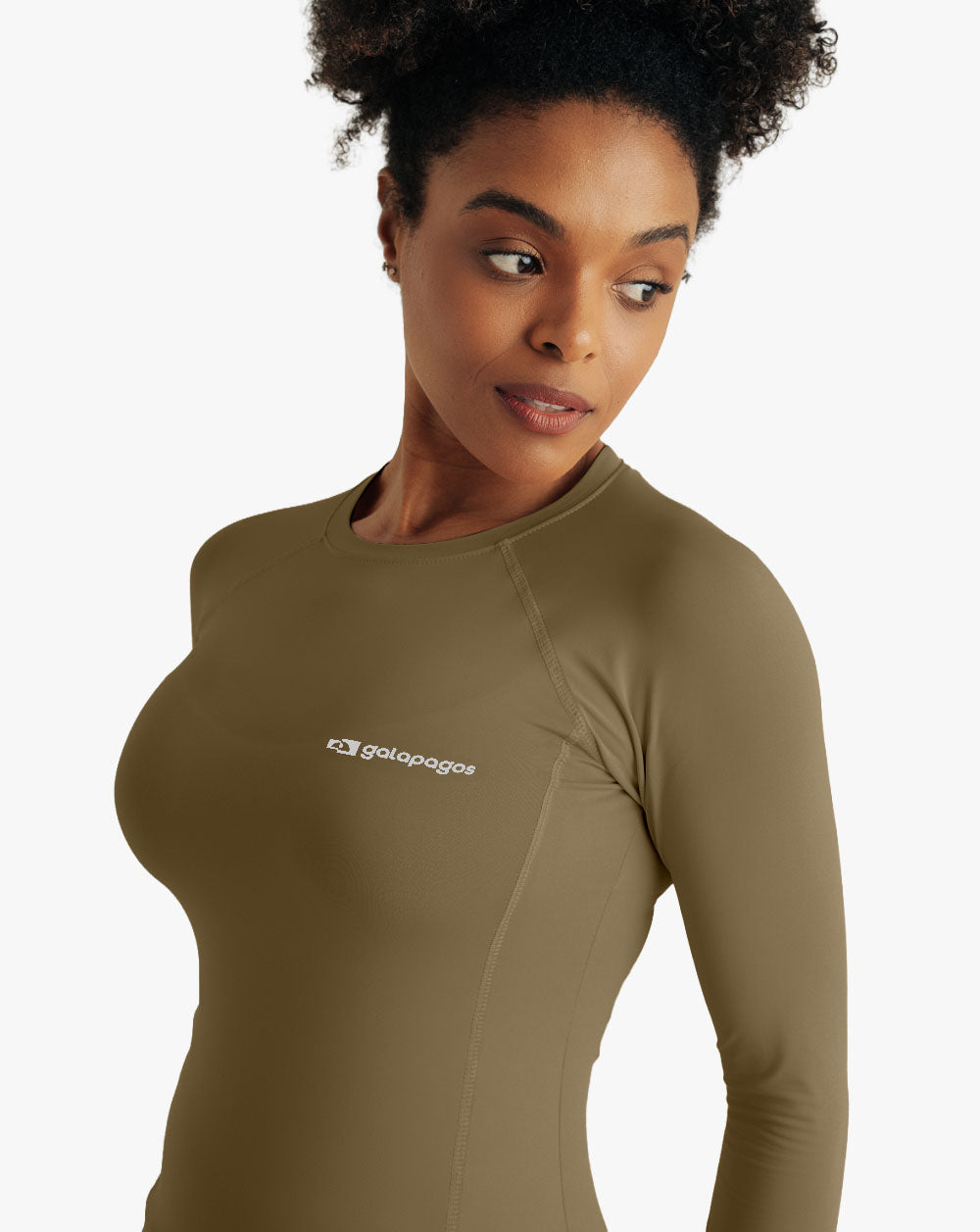 Blusa Segunda Pele UV Vella Feminina - Verde Oliva