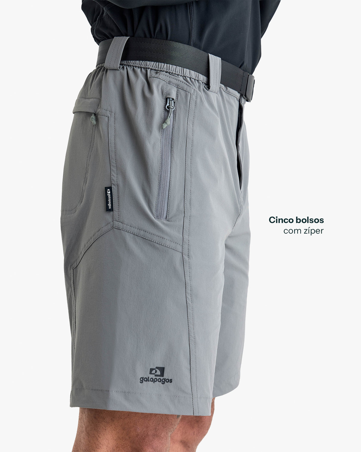 Bermuda Tech Axis Masculina - Cinza