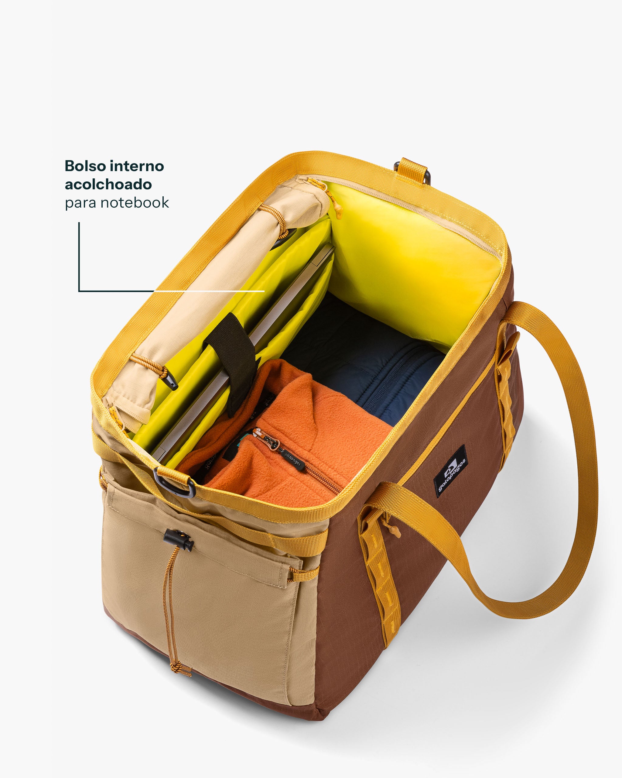 Bolsa Tote All-In 35L - Marrom e Bege