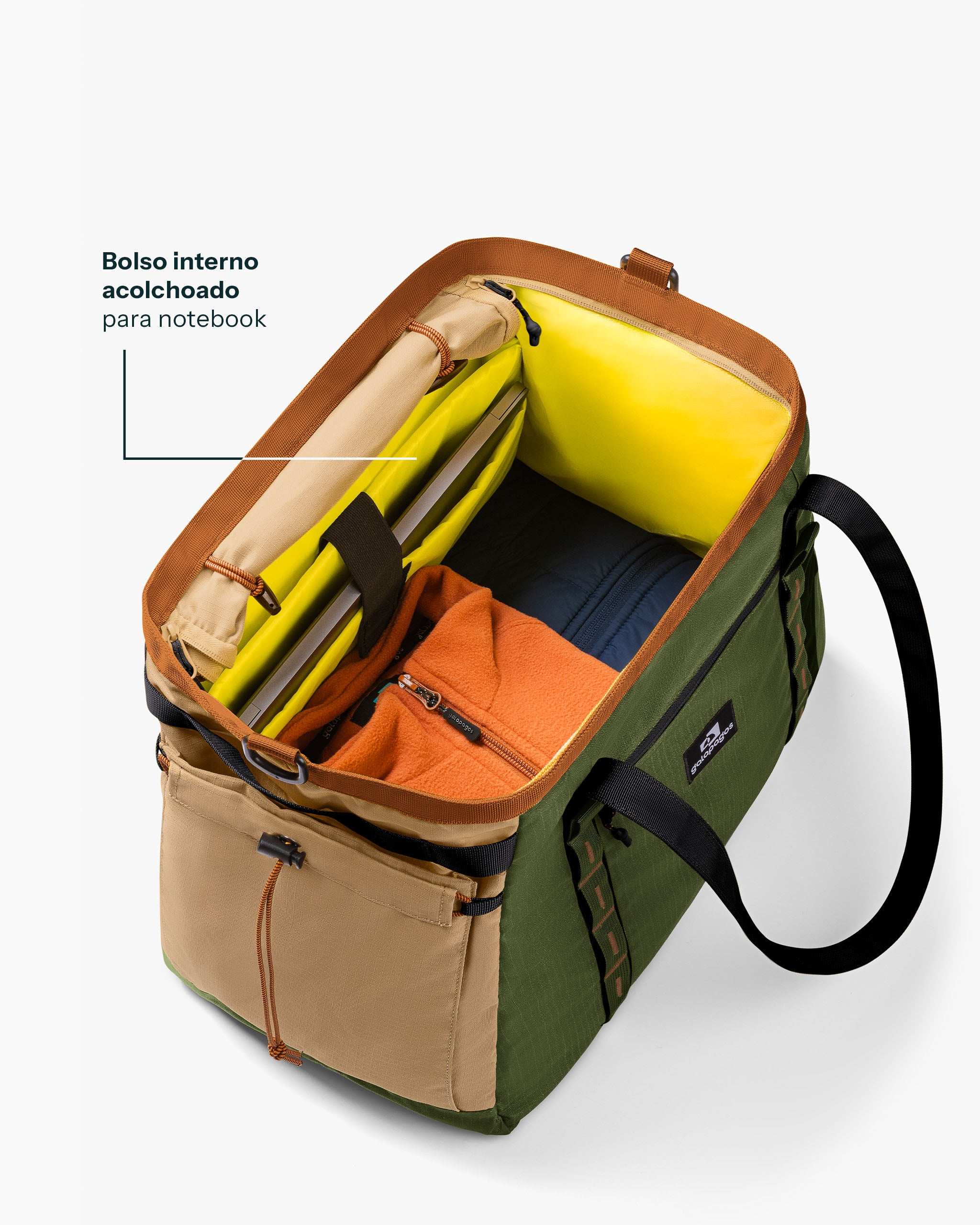 Bolsa Tote All-In 35L - Verde e Cáqui