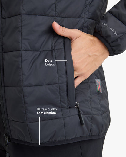 Jaqueta Puffer Ibex Thermolite Heat Feminina - Preta
