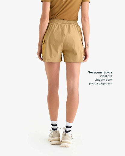 Shorts Raven Feminino - Areia