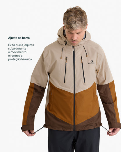 Jaqueta Impermeável Darwin Evolution 2.0 Masculina - Caqui e Ocre