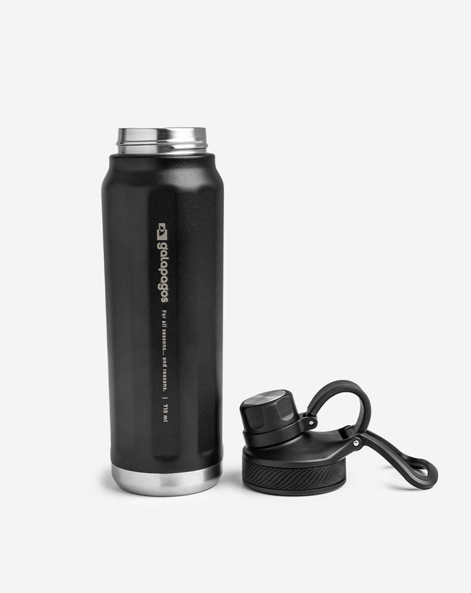 Garrafa Cascade FlavorSafe 710ml Preta | Galapagos – Galapagos Outdoor