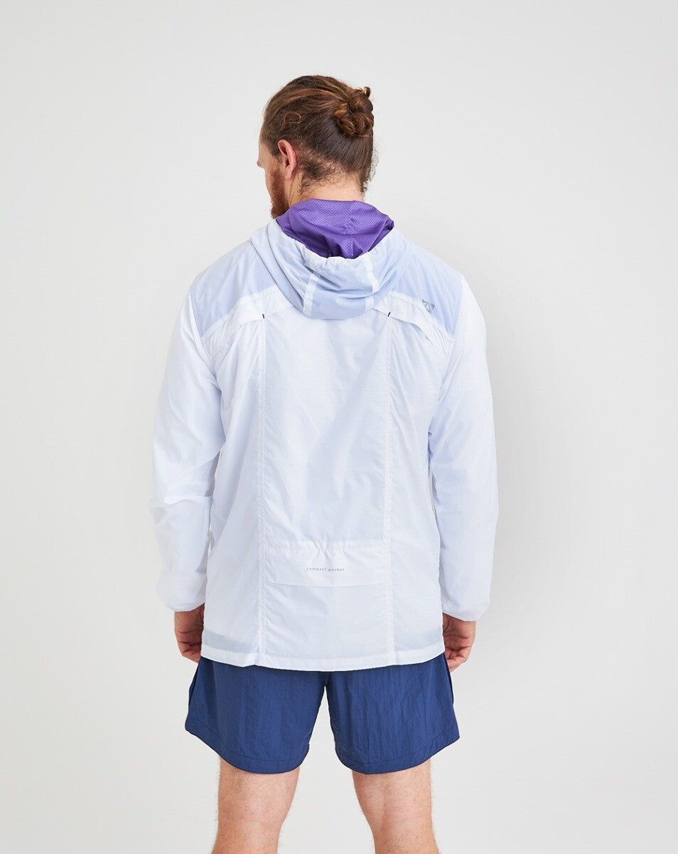 Jaqueta Corta Vento Apex - Branco e Violeta