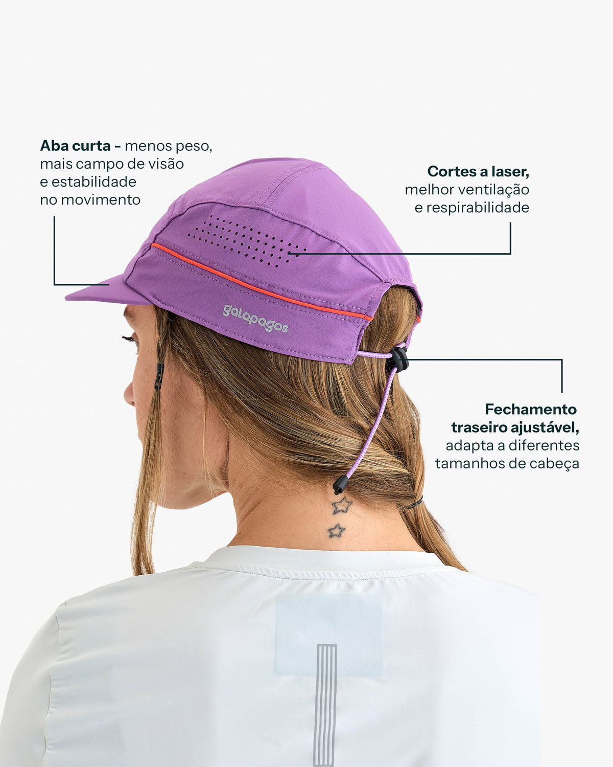 Boné Stride Pro - Roxo