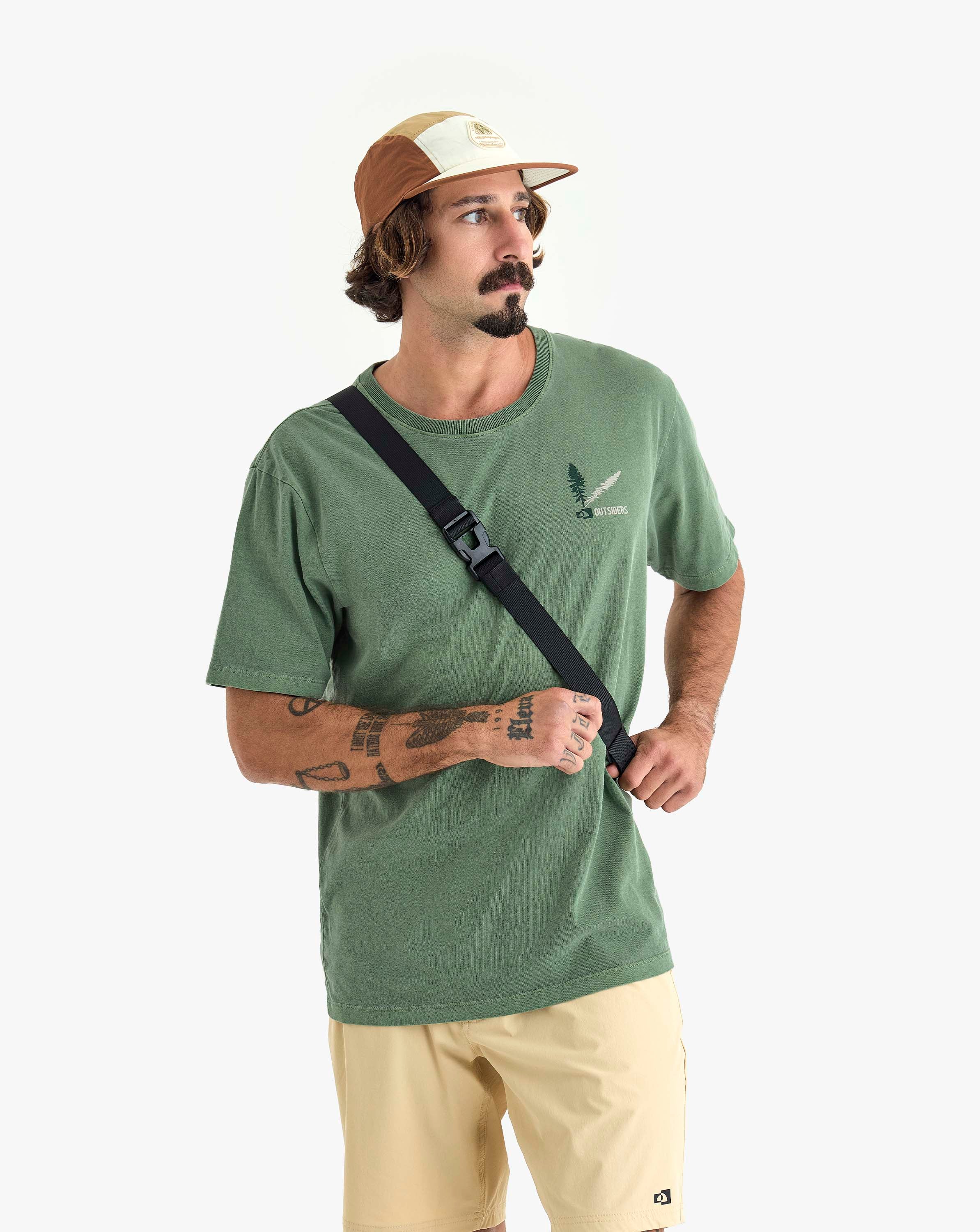 Camiseta Wild Camping All Gender - Verde