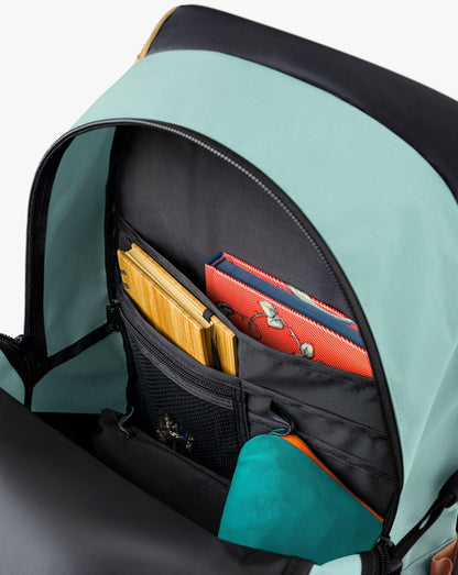 Mochila Pelican 2.0 30L - Salmão Mostarda e Turquesa