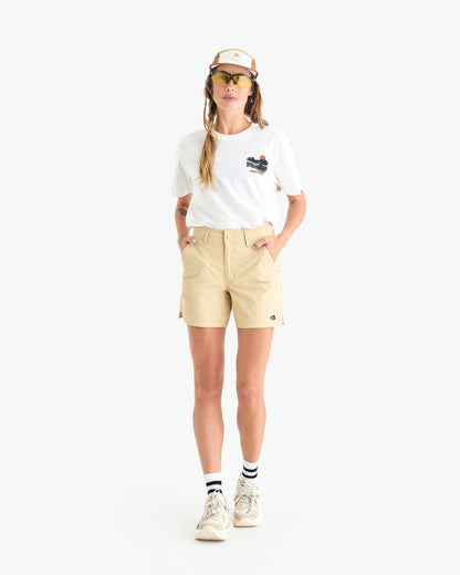 Shorts Finch Feminino - Cáqui
