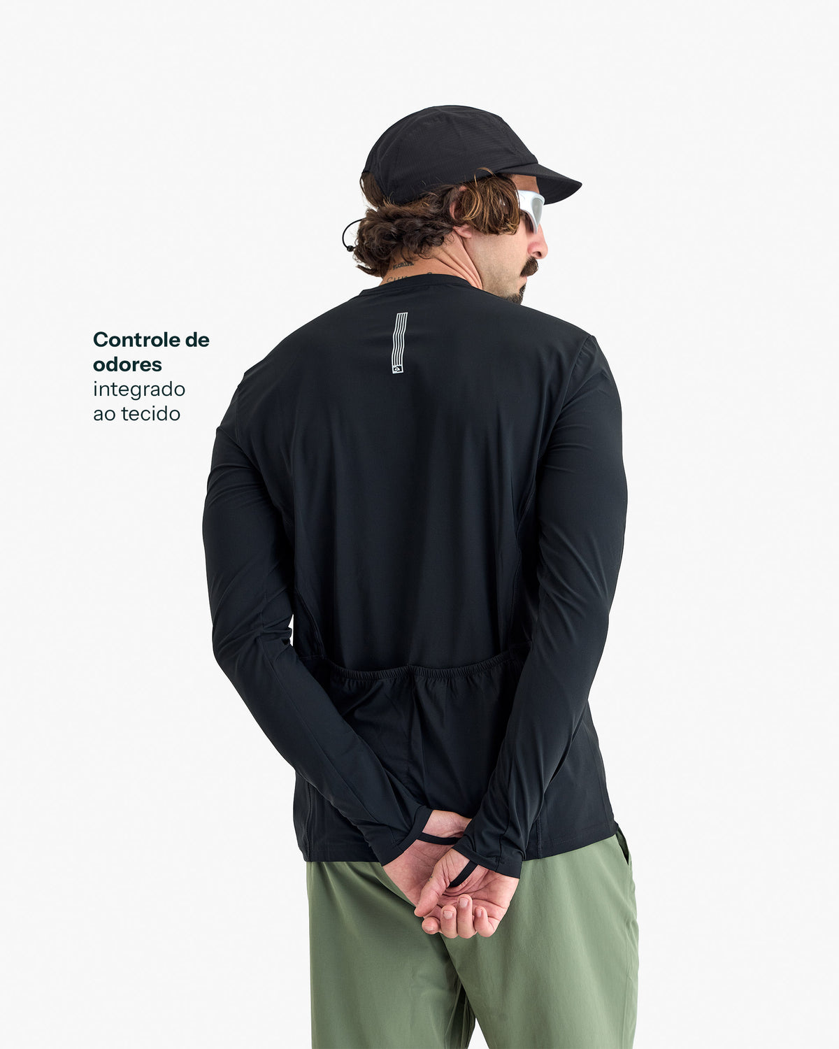 Blusa Segunda Pele Vella Freeze Masculina - Preta