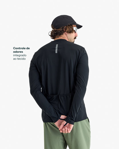 Blusa Segunda Pele Vella Freeze Masculina - Preta
