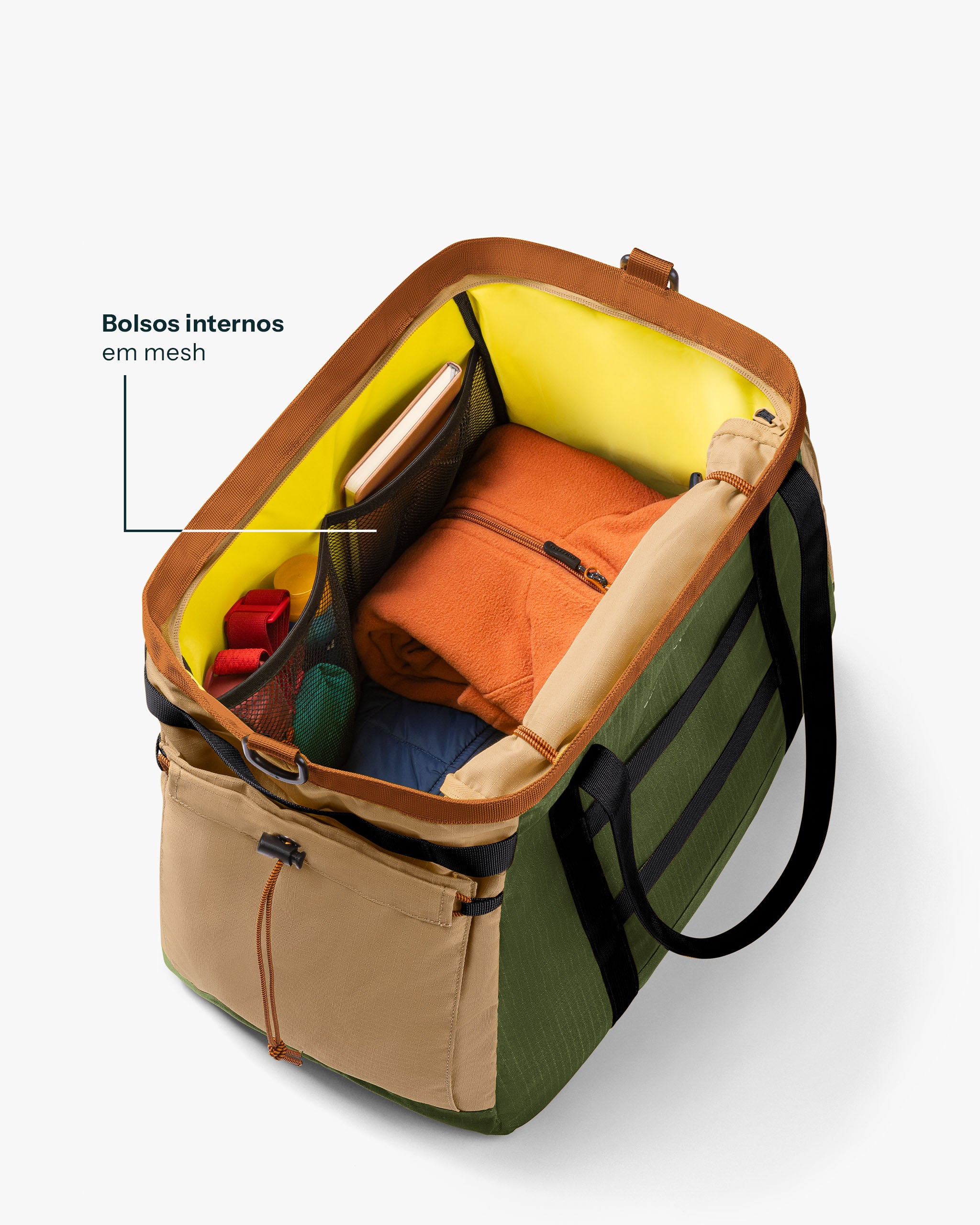 Bolsa Tote All-In 35L - Verde e Cáqui