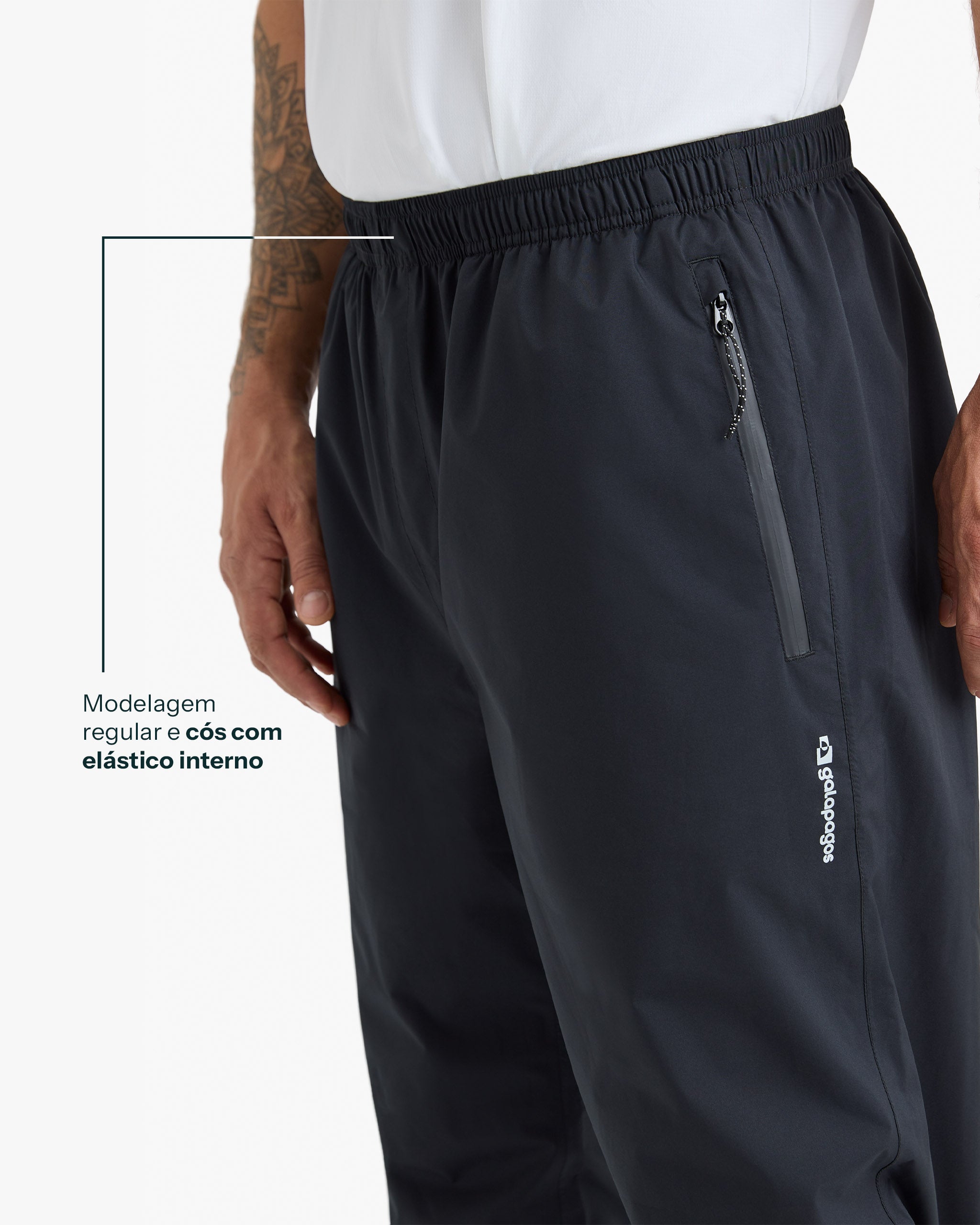 Calça Impermeável Darwin Storm Masculina - Preta