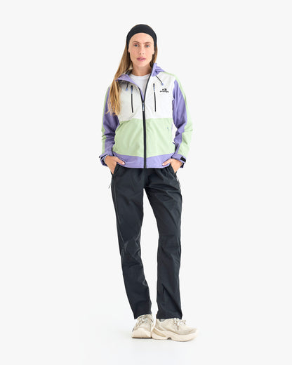 Jaqueta Impermeável Darwin Evolution Feminina - Lavanda e Verde