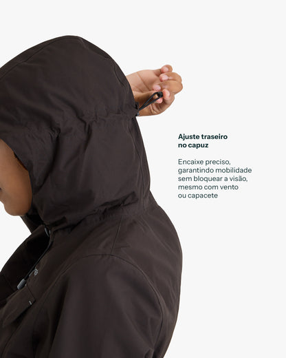 Jaqueta Impermeável Darwin Heat Feminina - Preta - Galapagos Outdoor