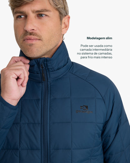 Jaqueta Puffer Ibex Thermolite Heat Masculina - Azul Marinho