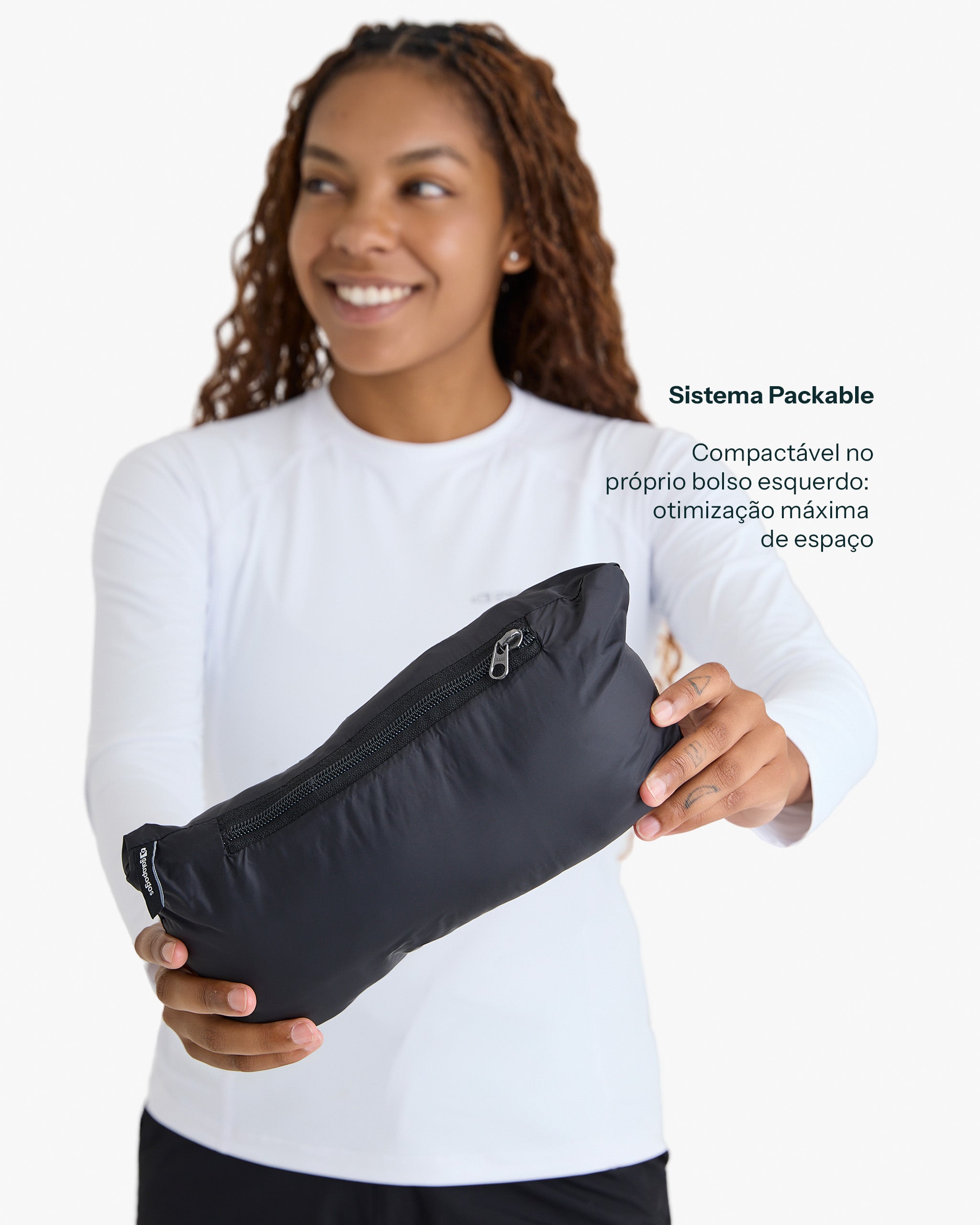 Jaqueta Puffer Ibex Thermolite Heat Feminina - Preta