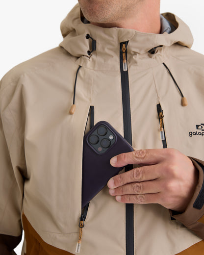 Jaqueta Impermeável Darwin Evolution 2.0 Masculina - Caqui e Ocre