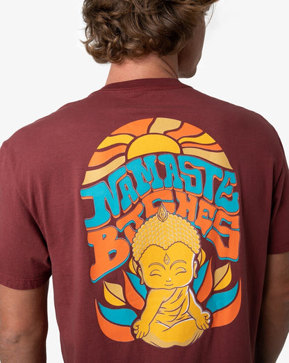 Camiseta All Gender Namastê - Marrom